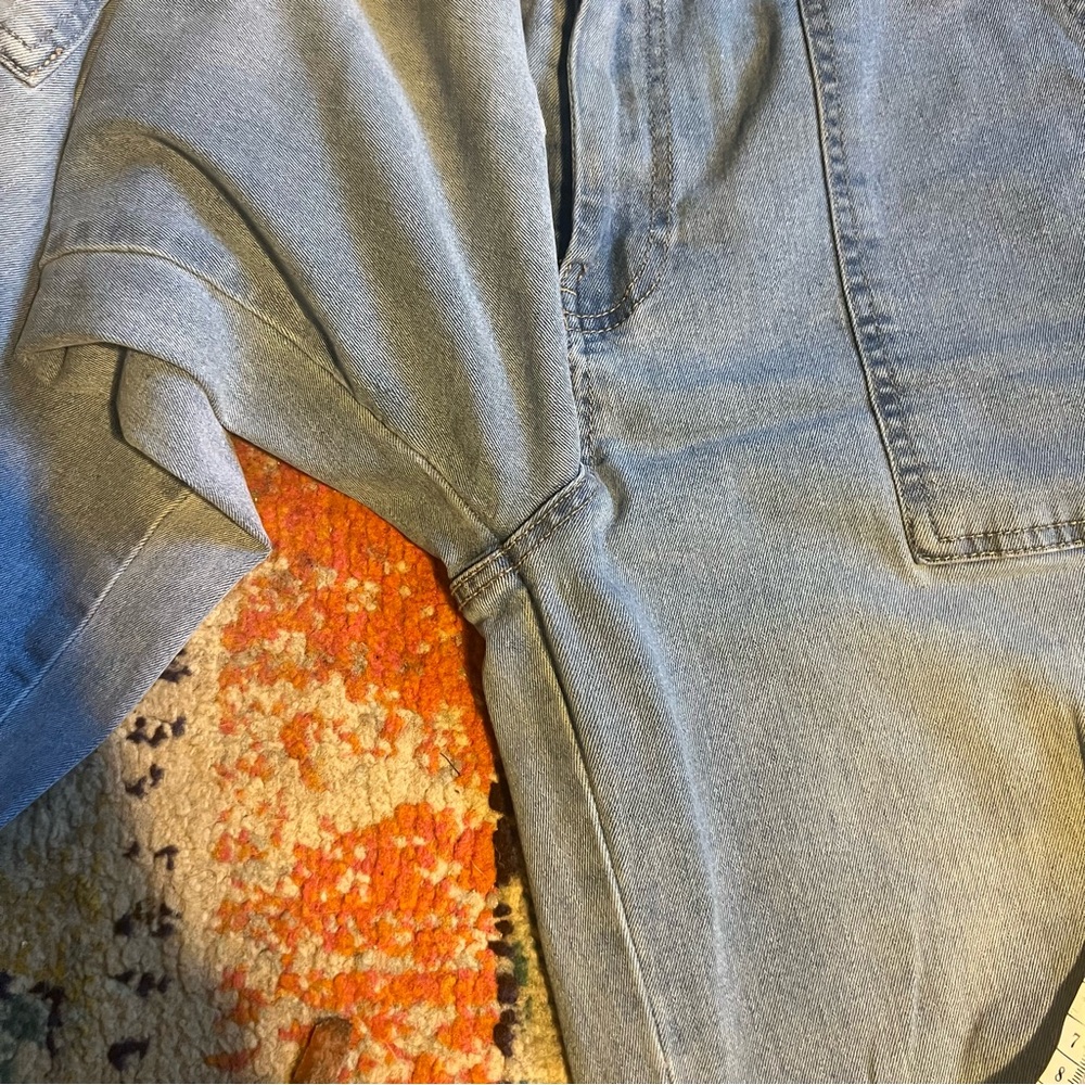 Gogo Blue Washed Out Cargo Jeans 13-31 - Picture 3 of 6